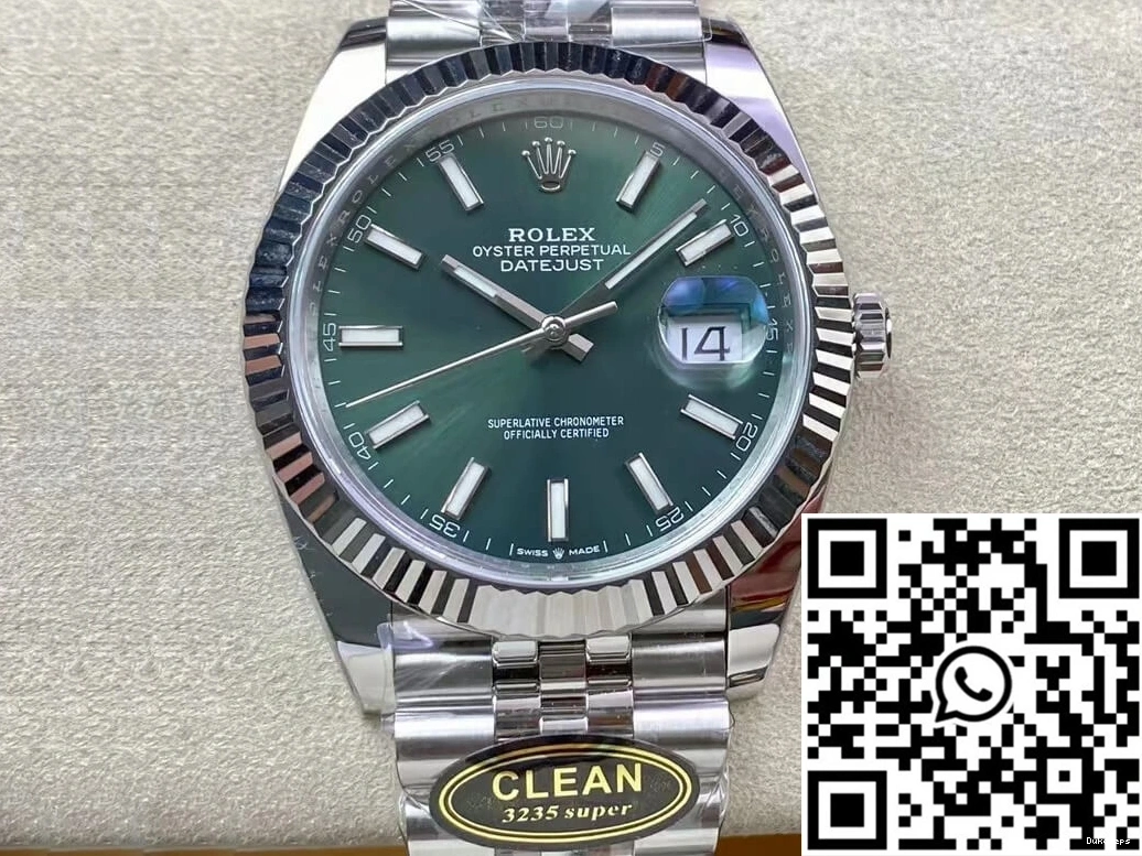 Dial M126334-0027 Datejust Factory Rolex Clean Green Mint 0510